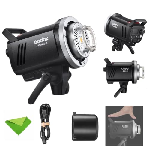 Amazon | Godox MS300-V MS300V 300W スタジオ フラッシュ 0.1~1.8S
